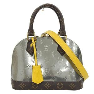 Louis Vuitton Monogram Vernis Epi Alma BB Handbag Metallic